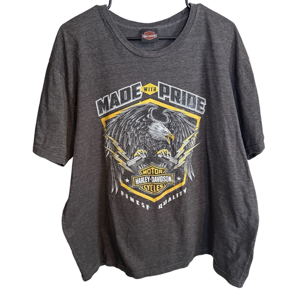 Harley Davidson Eagle shirt sleeve tee shirt men’s size 2X
Double graphic